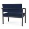 Lesro Lenox Steel Bariatric Chair Metal Frame, Charcoal, MD Ink Upholstery LS1401 - alternate 2